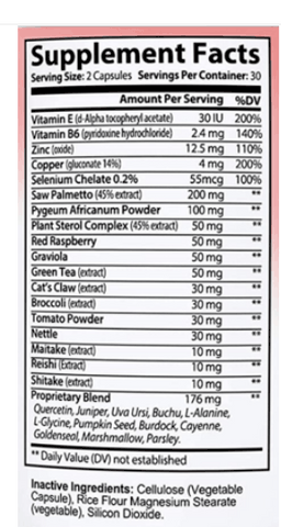 Prostacel Prostate Support Supplements
